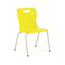 Titan 4 Leg Clsm Chair Yellow