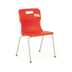 Titan 4 Leg Clsm Chair Red