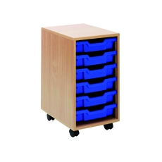 Jemini Mob Storage Unit 6 Beech