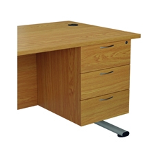 Jemini 3 Drw Fixed Ped Nova Oak