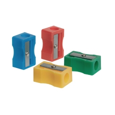 Single Hole Sharpener Plastic Pk10