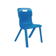 Titan One Piece Clsm Chair Blue