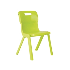 Titan One Piece Clsm Chair Lime