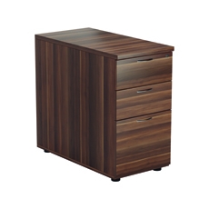 Jemini 3 Drw Desk High Walnut