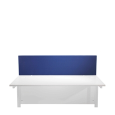 Jemini Straight Mtd Desk Screen Blue