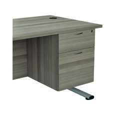 Jemini 2 Drw Fxd Ped Grey Oak