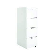 First 4 Drw Filing Cab White