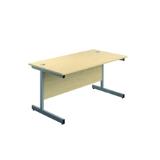 Jemini Single Rect Desk 800 Maple