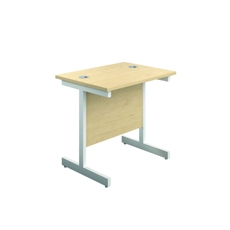 Jemini Single Rect Desk 800 Maple