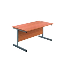 Jemini Rect Desk 1200 Beech/Slv