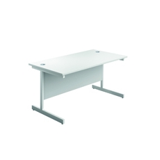 Jemini Single Rect Desk 1800 White