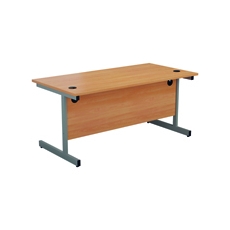 Jemini Rect Desk 1200 Beech/Slv