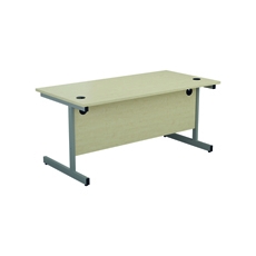 Jemini Rect Desk 1200 Maple/Slv