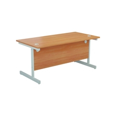 Jemini Rect Desk 1200 Beech/White