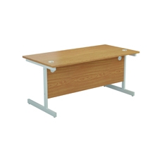 Jemini Single Rect Desk 1400 N/Oak