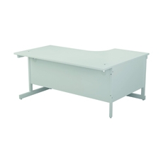 Jemini Rdl LH Cantilever Desk White