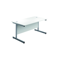 First Rect Desk 1200 White/Slv