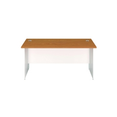 Jemini Rect Panel End Desk N/Oak/Wht