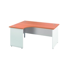 Jemini Switch Rdl LH Desk Beech/Wht