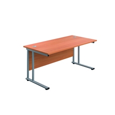 Jemini Double Upright Rect Desk Bch