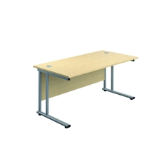 Jemini Double Upright Rect Desk Mple