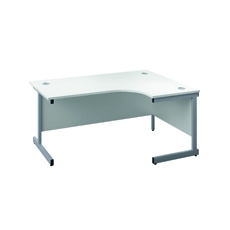 Jemini Rdl RH Cantilever Desk White