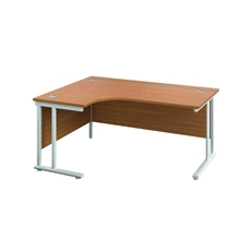 Jemini Rdl LH Cantilever Desk N/Oak