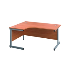 Jemini Rdl LH Cantilever Desk Beech