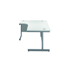 Jemini Rdl LH Cantilever Desk White