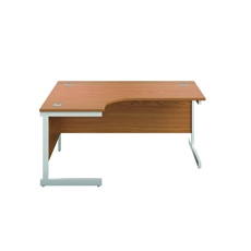 Jemini Rdl LH Cantilever Desk N/Oak