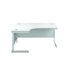 Jemini Rdl LH Cantilever Desk White