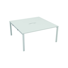 Jemini 2P Bench Desk 1400x1600 White