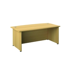 Avior Bow Front Exec Desk N/Oak