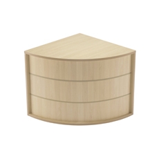 Jemini Modr Corner Base Unit Maple