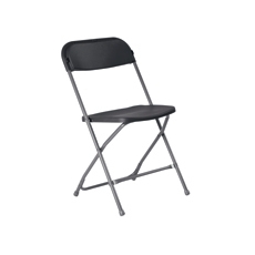 Titan Strt Back Folding Chair Char