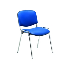 Jemini Mpps Stacking Chair Chm/Blue