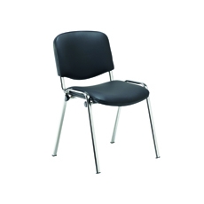 Jemini Mpps Stacking Chair Chm/Blk