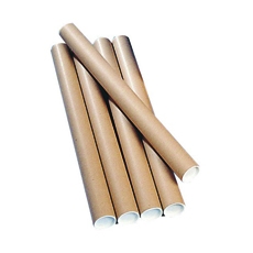 Postal Tube 330x50mm Brn Kraft Pk25