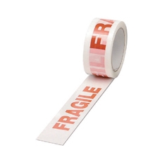 Tape Fragile White/Red Pp 50mmx66m