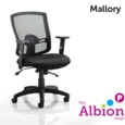 Mallory Task Operator Chair with black mesh back