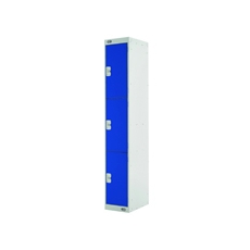 Three Compartment Locker 300 Blue