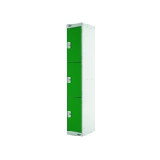 Three Compartment Locker 300 Green