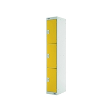 Three Compartment Locker 300 Yellow