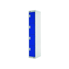 Four Compartment Locker 300 Blue