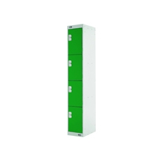 Four Compartment Locker 300 Green