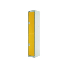 Two Compartment Locker 450 Yellow