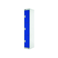 Three Compartment Locker 450 Blue