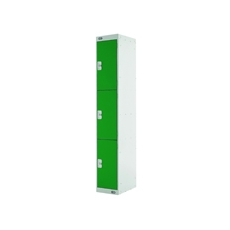 Three Compartment Locker 450 Green