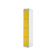 Four Compartment Locker 450 Yellow