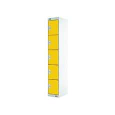 Five Compartment Locker 450 Yellow